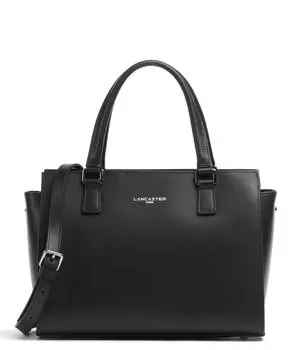 Гладкая сумочка из гладкой яловой кожи. Lancaster, черный