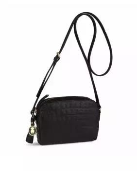 Гладкая женская сумка через плечо Sherton с шероховатой текстурой Tous, черный