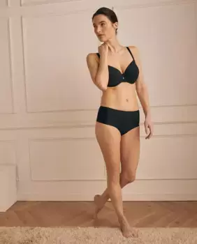 Гладкие бесшовные трусики Antigel, черный