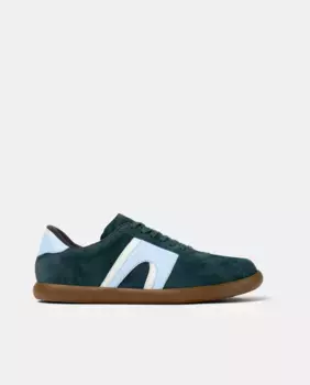 Гладкие мужские кожаные кроссовки Pelotas Soller на шнуровке Camper, зеленый