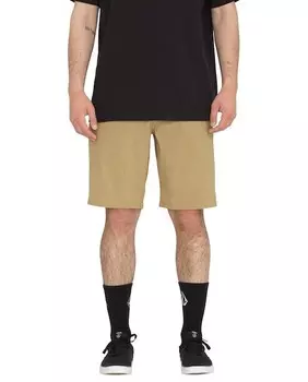 Гладкие мужские шорты-бермуды Volcom, бежевый