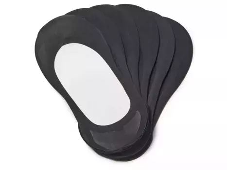 Гладкие невидимые стельки - 6 шт. Kelly & Katie, Black