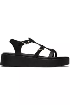 Гладкие сандалии Grace Kelly Wave Ancient Greek Sandals, черный