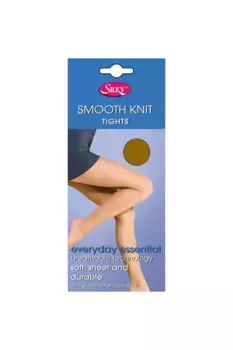 Гладкие трикотажные колготки большого размера (1 пара) Silky, розовый