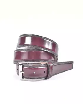 Гладкий блестящий ремень Olimpo, красный