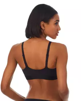 Гладкий бюстгальтер без косточек DKNY, черный