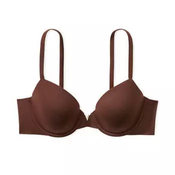 Гладкий бюстгальтер с полным покрытием на легкой подкладке Victoria's Secret Love Cloud Perfect Shape, темно-коричневый