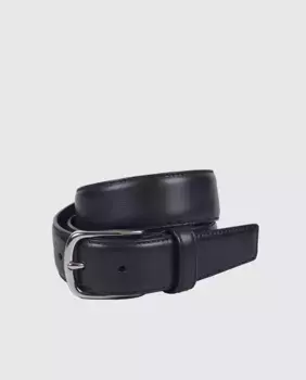 Гладкий кожаный ремень Olimpo, черный