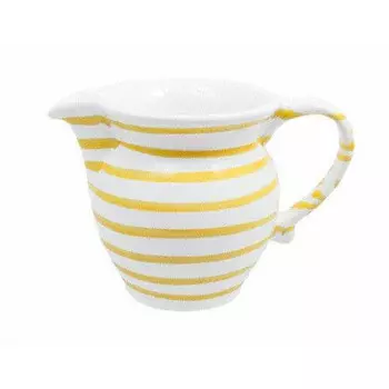 Гладкий молочник с желтым пламенем 0,3 л/высота: 9,5 см Gmundner Keramik, белый желтый