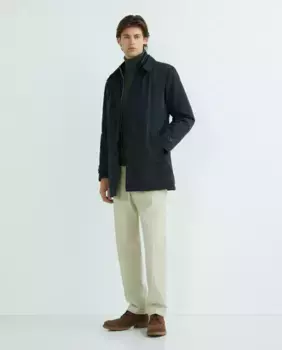 Гладкий мужской костюмный тренч Pertegaz, синий