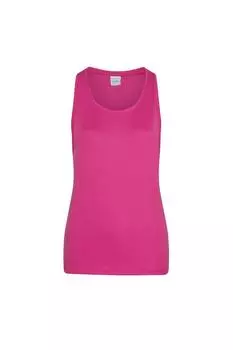 Гладкий спортивный жилет без рукавов Just Cool Girlie AWDis, розовый