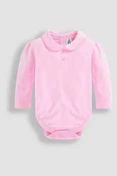 Гладкое боди с длинными рукавами Питер Пэн Jojo Maman Bb, розовый