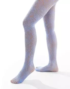 Glamorous – Синие кружевные колготки