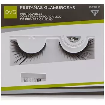 Glamour Lashes развевающиеся перья накладные ресницы с клеем для ресниц, Qvs