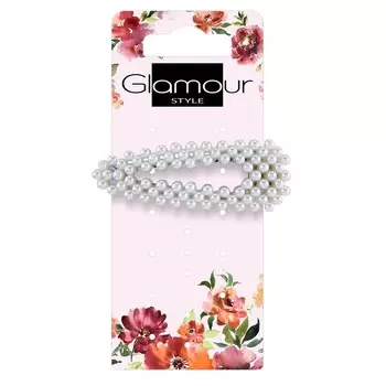 Glamour Заколки для волос с жемчугом, большие