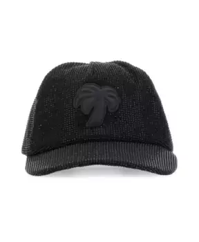 Гламурная бейсболка Palm Angels, черный