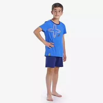 Гламурная пижама с короткими рукавами и круглым вырезом ch1351 мальчик Munich, синий