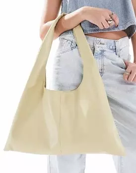 Гламурная сумка-тоут через плечо с крыльями бледно-зеленого цвета