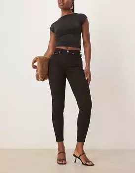 Гламурные узкие джинсы черного цвета Glamorous