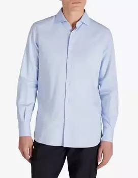 Glanshirt Облегающая рубашка из оксфордского хлопка Slowear, цвет Blu Chiaro