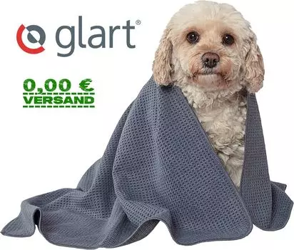 Glart 4485 впитывающее мягкое полотенце для домашних животных 80х55см с высоким водопоглощением