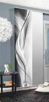 Главная Идеи для жизни Раздвижные шторы декоративная ткань цифровая печатьRedfield 1 шт. 245 x 60 см серый HOME WOHNIDEE