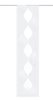 Главная Living Ideas Дверная подвеска Батист с вышивкой "Корасон" 180 x 60 см Белый HOME WOHNIDEE