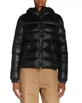 Gles куртка-пуховик с капюшоном Moncler, синий