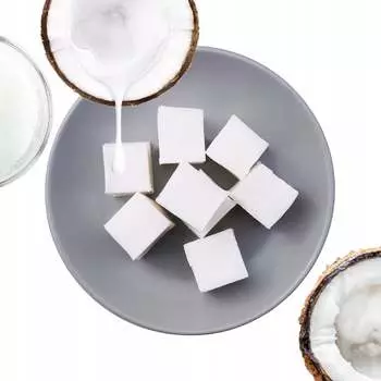 Глицериновая мыльная основа Кокосовое молоко Натуральная без SLS Премиум 1 кг SENZI COSMETICS