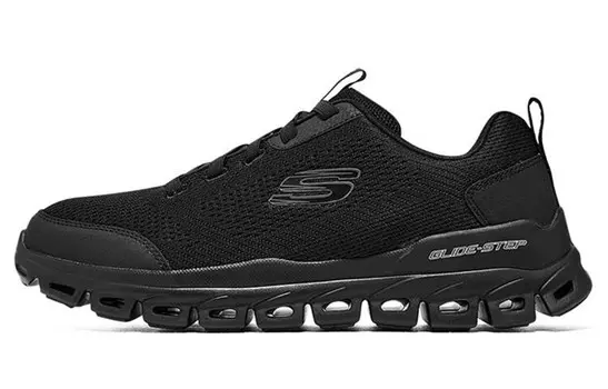 Glide Step Кроссовки для жизни мужские с низким верхом, полностью черные Skechers
