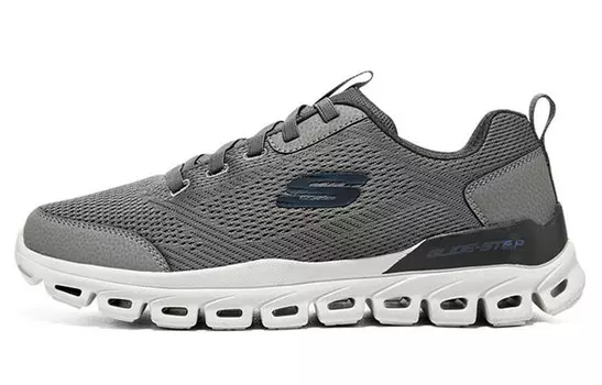 Glide Step Кроссовки для жизни мужские с низким верхом, угольно-серые Skechers