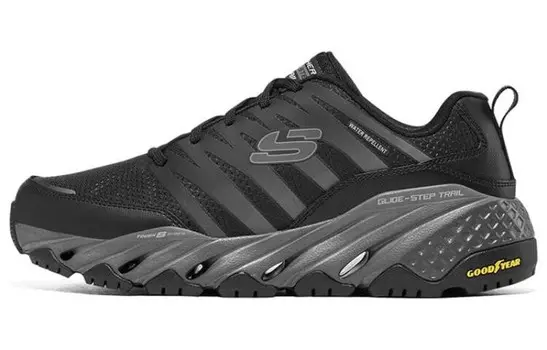 Glide Step Кроссовки для жизни мужские с низким верхом, черные/серые Skechers