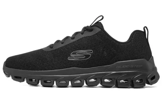 Glide Step Кроссовки для жизни мужские с низким верхом, полностью черные Skechers