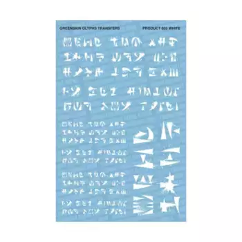 Глифы — белые, Decals - Green Skin