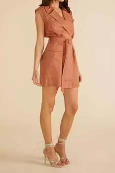 Глиняное мини-платье с поясом MINKPINK