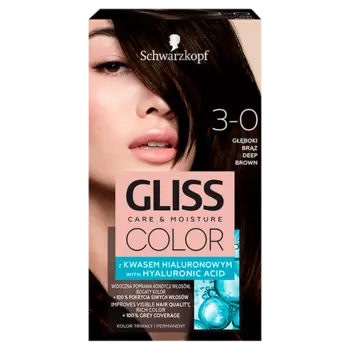 Gliss Color краска для волос 3-0 темно-русый, 1 упаковка
