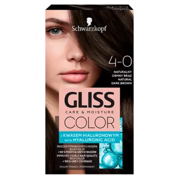 Gliss Color краска для волос 4-0 натуральный темно-русый, 1 упаковка