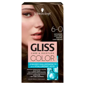 Gliss Color краска для волос 6-0 натуральный русый, 1 упаковка