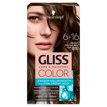 Gliss Color краска для волос 6-16 холодный жемчужно-русый, 1 упаковка