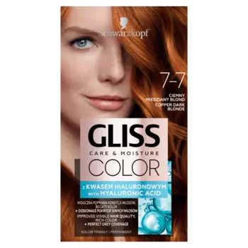 Gliss Color краска для волос 7-7 темный медный блонд, 1 упаковка