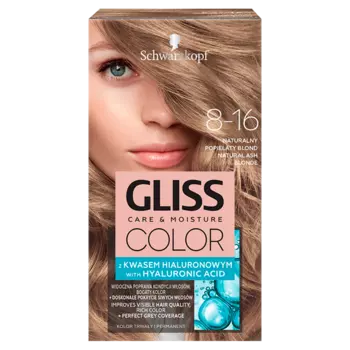 Gliss Color краска для волос 8-16 натуральный пепельный блонд, 1 упаковка