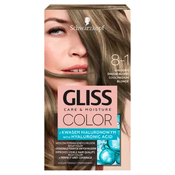 Gliss Color краска для волос 8-1 холодный средний блонд, 1 упаковка