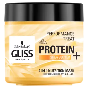 Gliss Protein+ Treat 4-in-1 Nutrition питательная маска для волос, 400 мл