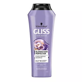 Gliss Шампунь Blonde Hair Perfector Shampoo для натуральных окрашенных или обесцвеченных светлых волос 250мл