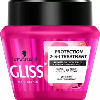 Gliss Supreme Length Protection 2-in-1 Treatment защитная маска для длинных и поврежденных волос 300мл
