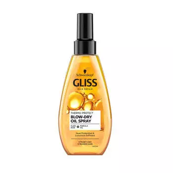 Gliss Thermo-Protect Blow-Dry Oil термозащитное масло для сухих и поврежденных волос 150мл