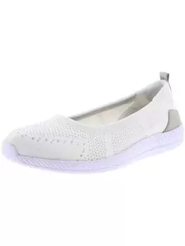 Glitz 2 женские вязаные туфли без застежек для ходьбы Easy Spirit, белый/серебряный