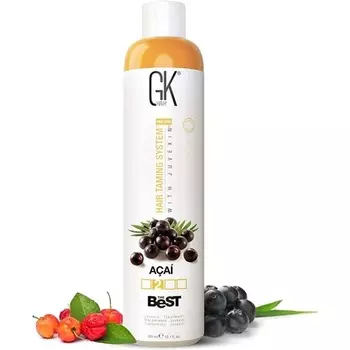 Global Keratin Лучший ACAI Vegan Smoothing Keratin Hair Treatment Professional Brazilian Complex Blowout Straightening 33,8 жидких унций/1000 мл Gk Hair