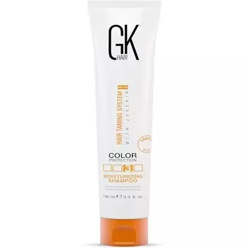 Global Keratin Увлажняющий шампунь 100 мл / 3,4 жидких унции для окрашенных сухих, поврежденных вьющихся вьющихся волос - без сульфата парабена для мужчин и женщин, Gk Hair