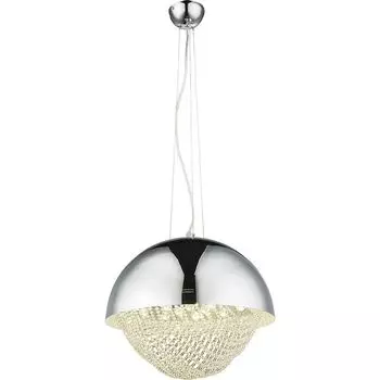 Globo HANGING LAMP подвесной светильник хром, 1xLED, плата светодиодов, A+, 15996 Globo Lighting, серебро